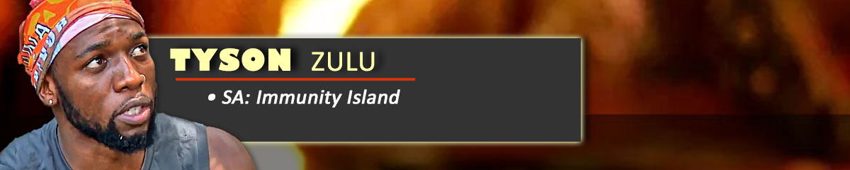 Tyson Zulu - SurvivorSA: Immunity Island
